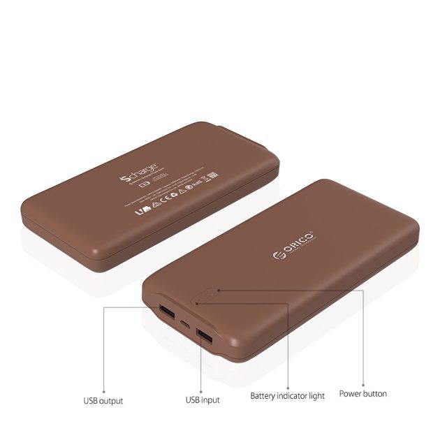 ORICO 20000mAh Portable Power Bank USB 5V2.4A Powerbank External Battery Charger for Mobile Phones Tablet Brown / White / Pink-in Power Bank from Cellphones & Telecommunications on Aliexpress.com