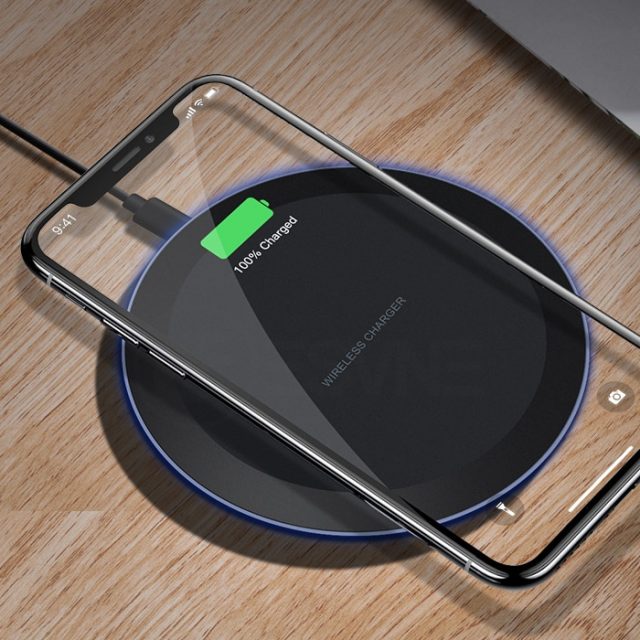 ESVNE 5W Qi Wireless Charger for iPhone X Xs MAX XR 8 plus Fast Charging for Samsung S8 S9 Plus Note 9 8 USB Phone Charger Pad-in Wireless Chargers from Cellphones & Telecommunications on Aliexpre