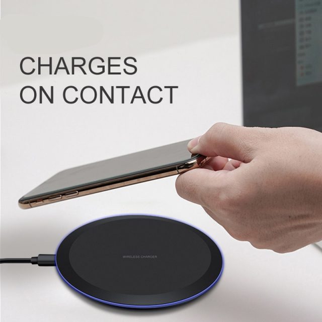 ESVNE 5W Qi Wireless Charger for iPhone X Xs MAX XR 8 plus Fast Charging for Samsung S8 S9 Plus Note 9 8 USB Phone Charger Pad-in Wireless Chargers from Cellphones & Telecommunications on Aliexpre