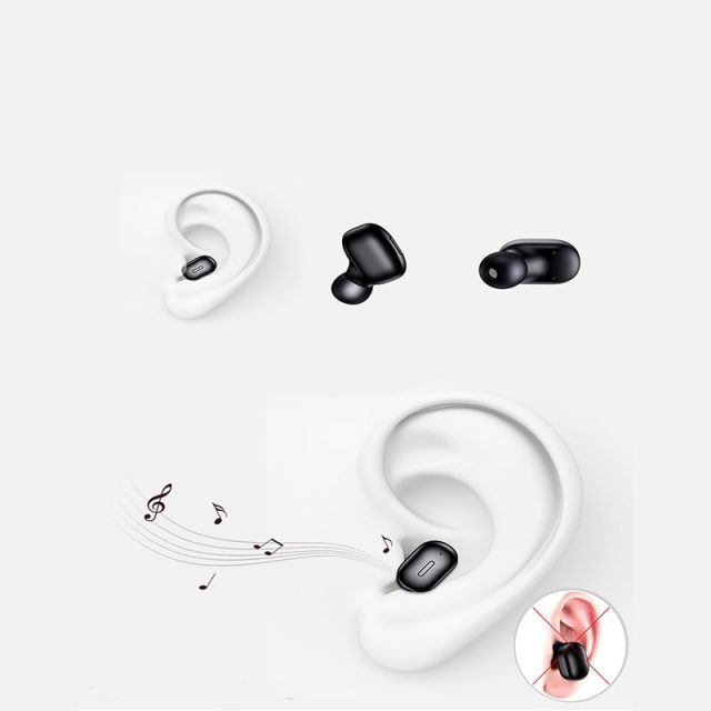Mini T1 TWS V5.0 Bluetooth Earphone 3D True Wireless Stereo Earbuds With Mic Portable HiFi Deep Bass Sound Cordless Dual Headset-in Bluetooth Earphones & Headphones from Consumer Electronics on Al