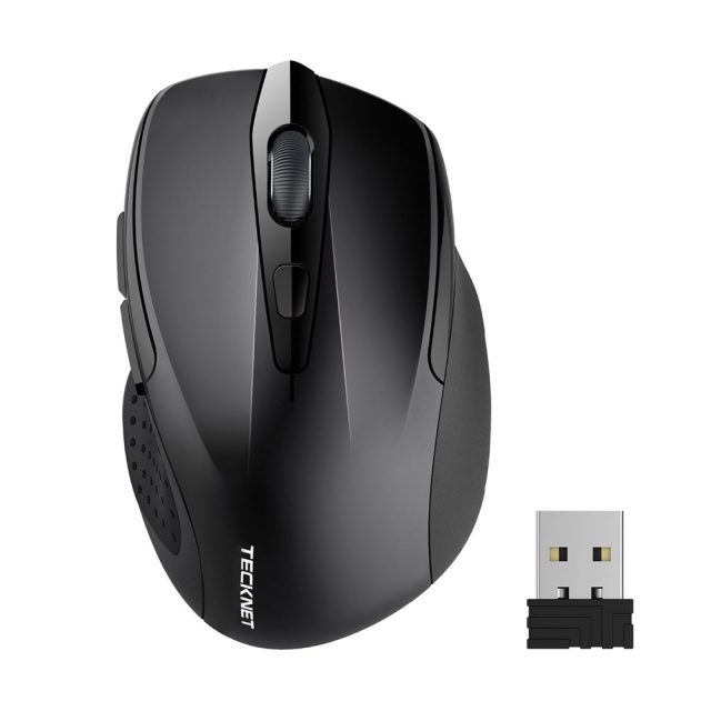 TeckNet Pro 2.4GHz Wireless Mouse Nano Receiver Ergonomic Mice 6 Buttons 2400DPI 5 Adjustment Levels for Computer Laptop Desktop-in Mice from Computer & Office on Aliexpress.com | Alibaba Group