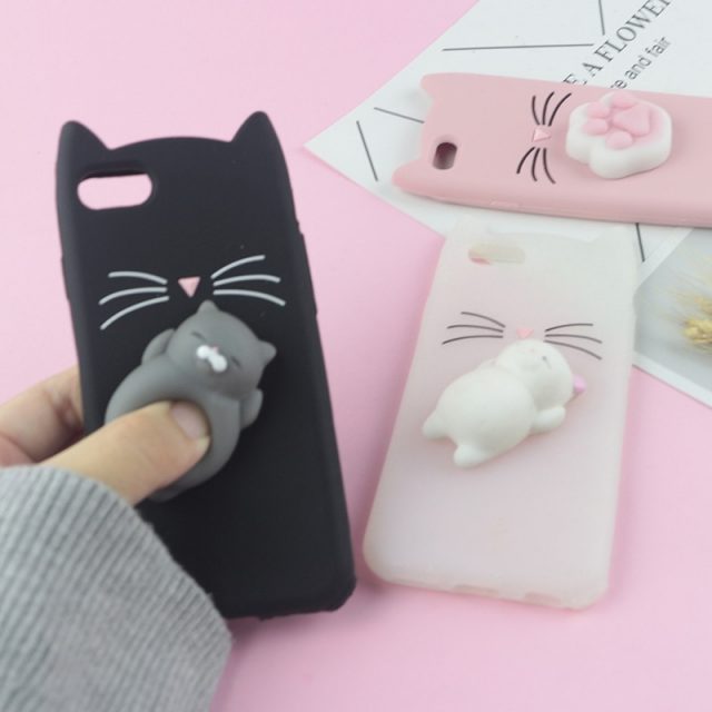 Cute Cat Phone Case for iPhone Models