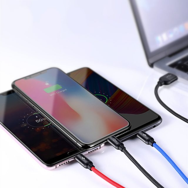 Baseus 3 in 1 USB Cable for Mobile Phone Micro USB Type C Charger Cable for iPhone Charging Cable Micro USB Charger Cord-in Mobile Phone Cables from Cellphones & Telecommunications on Aliexpress.c